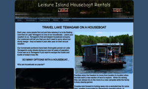 Leisureislandhouseboats.com thumbnail