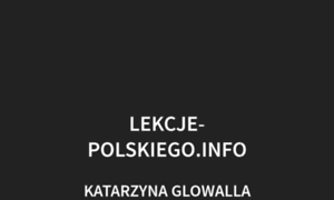 Lekcje-polskiego.info thumbnail