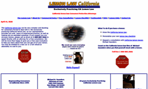 Lemonlawcalifornia.com thumbnail