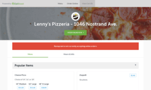 Lennyspizzerianostrandave.com thumbnail