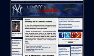 Lennysyankees.com thumbnail