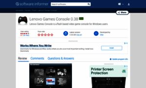 Lenovo-games-console.software.informer.com thumbnail