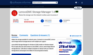 Lenovoemc-storage-manager.software.informer.com thumbnail