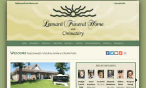 Leonardfuneralhome.com thumbnail