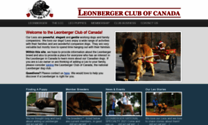 Leonbergerclubofcanada.com thumbnail