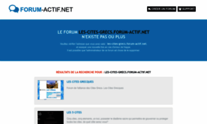 Les-cites-grecs.forum-actif.net thumbnail