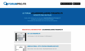 Lesjardinsdelaurore.forumpro.fr thumbnail