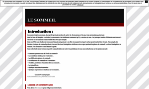 Lesommeil.unblog.fr thumbnail