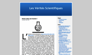 Lesveritesscientifiques.com thumbnail