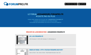 Leszaminours.forumpro.fr thumbnail