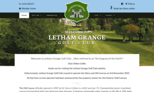 Lethamgrangegolfclub.co.uk thumbnail