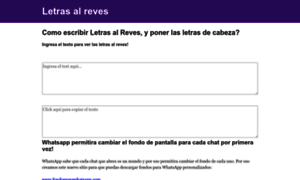 Letrasalreves.com thumbnail