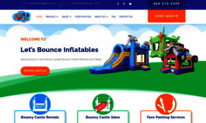 Letsbounceinflatables.com thumbnail