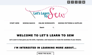 Letslearntosew.com thumbnail