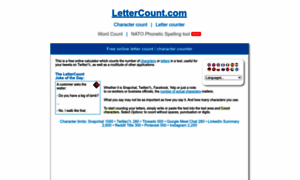 Lettercount.com thumbnail