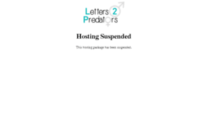 Letters2predators.com thumbnail