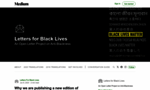 Lettersforblacklives.com thumbnail