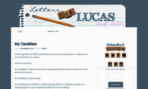 Lettersforlucas.com thumbnail