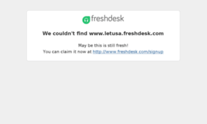 Letusa.freshdesk.com thumbnail