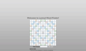 Lexicalwordfinder.com thumbnail