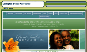 Lexingtondentalassociates.mydentalvisit.com thumbnail