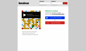 Lexulous.com thumbnail
