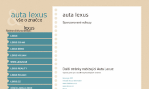 Lexus.kvalitni-auto.cz thumbnail