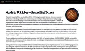 Libertyseatedhalfdime.com thumbnail