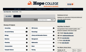 Libguides.hope.edu thumbnail