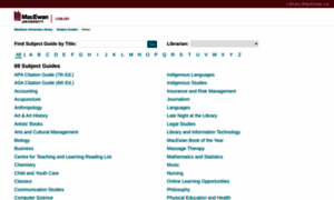 Libguides.macewan.ca thumbnail