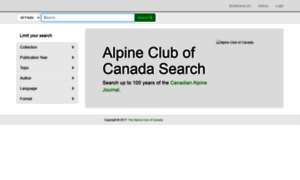 Library.alpineclubofcanada.ca thumbnail