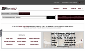 Library.cairn.edu thumbnail