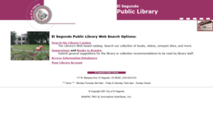 Library.elsegundo.org thumbnail