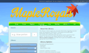 Library.mapleroyals.com thumbnail