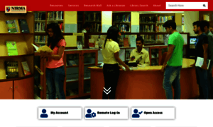 Library.nirmauni.ac.in thumbnail