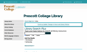 Library.prescott.edu thumbnail