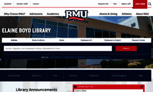 Library.rmu.edu thumbnail