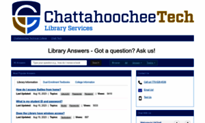 Libraryanswers.chattahoocheetech.edu thumbnail