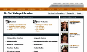 Libraryguides.stolaf.edu thumbnail
