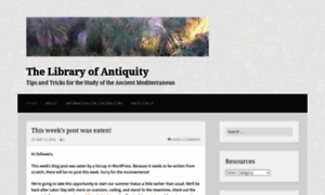Libraryofantiquity.wordpress.com thumbnail