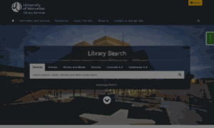 Librarysearch.worc.ac.uk thumbnail