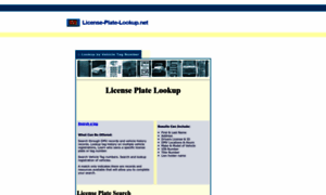 License-plate-lookup.net thumbnail