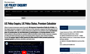 Licpolicyenquiry.com thumbnail