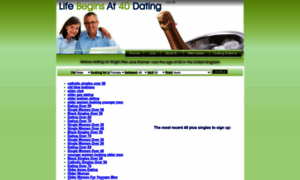 Lifebeginsat40dating.co.uk thumbnail