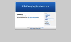 Lifechangingseminar.com thumbnail