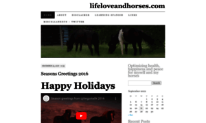 Lifeloveandhorses.com thumbnail