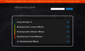 Lifesavory.com thumbnail