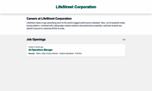 Lifestreet-corporation.workable.com thumbnail