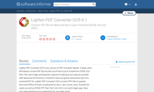 Lighten-pdf-converter-ocr.software.informer.com thumbnail