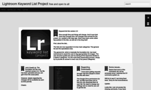 Lightroom-keyword-list-project.blogspot.com thumbnail